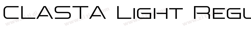 CLASTA Light Regular字体转换